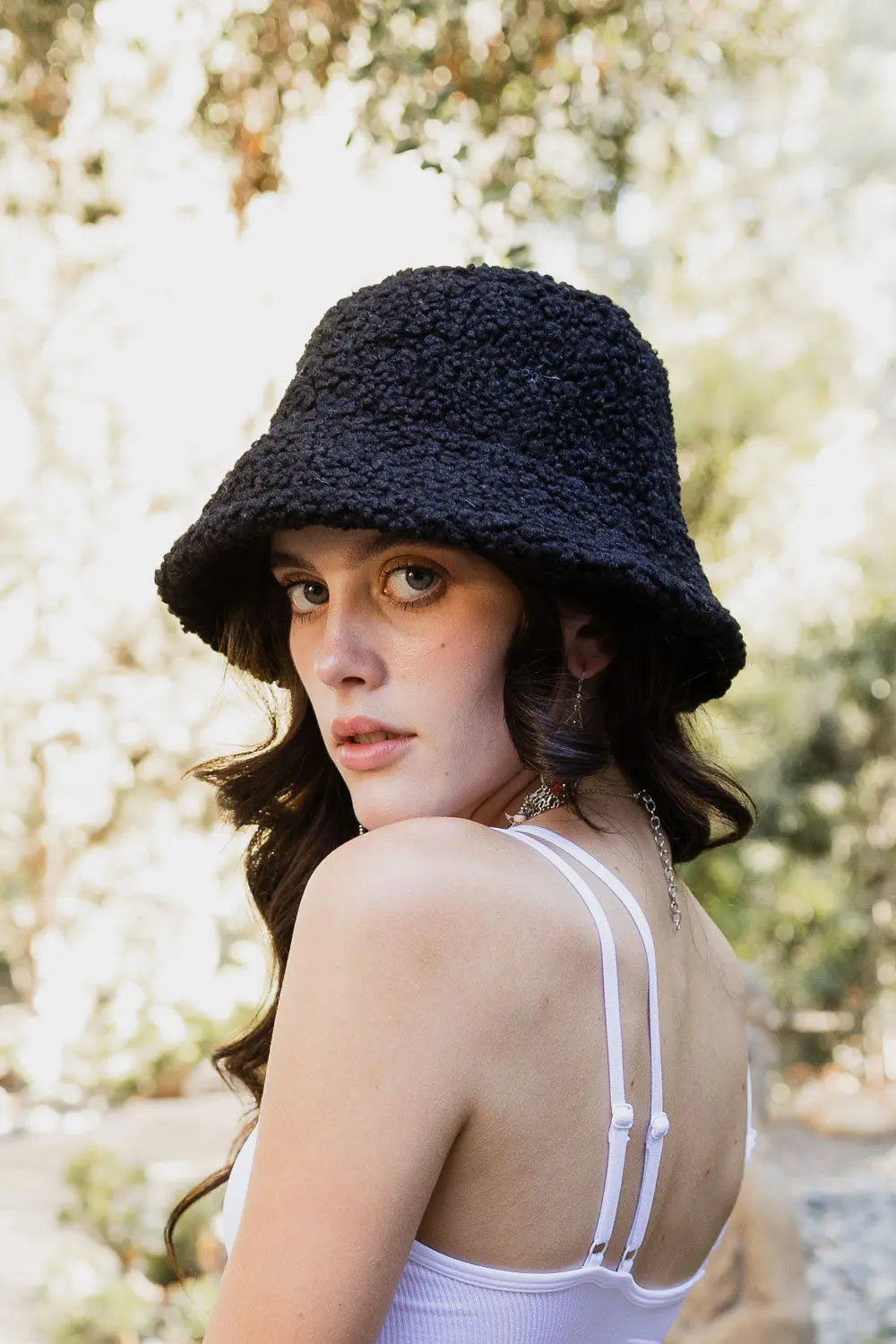 Reversible Teddy & Suede Bucket Hat