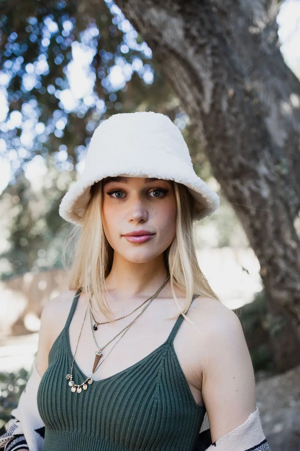 Reversible Teddy & Suede Bucket Hat