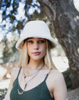 Reversible Teddy & Suede Bucket Hat
