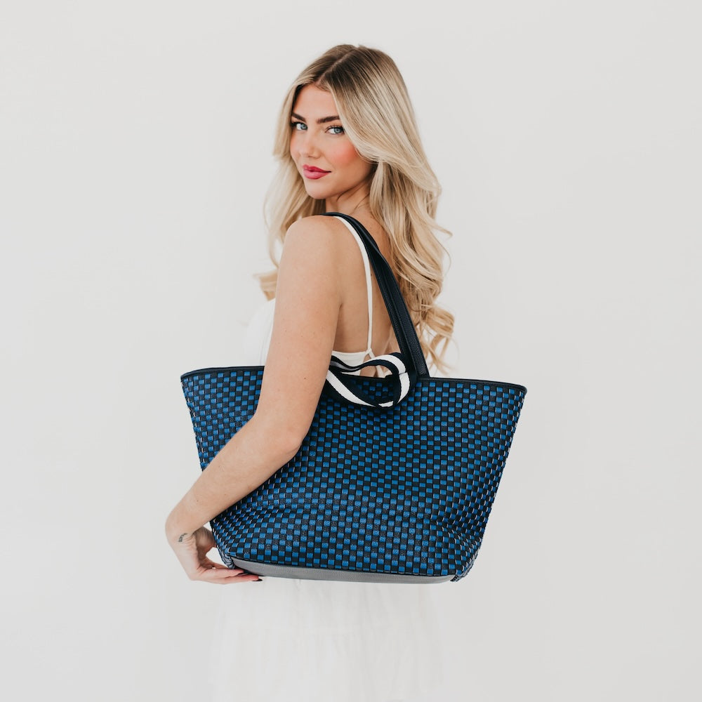Woven Tiffany Organized Tote Bag