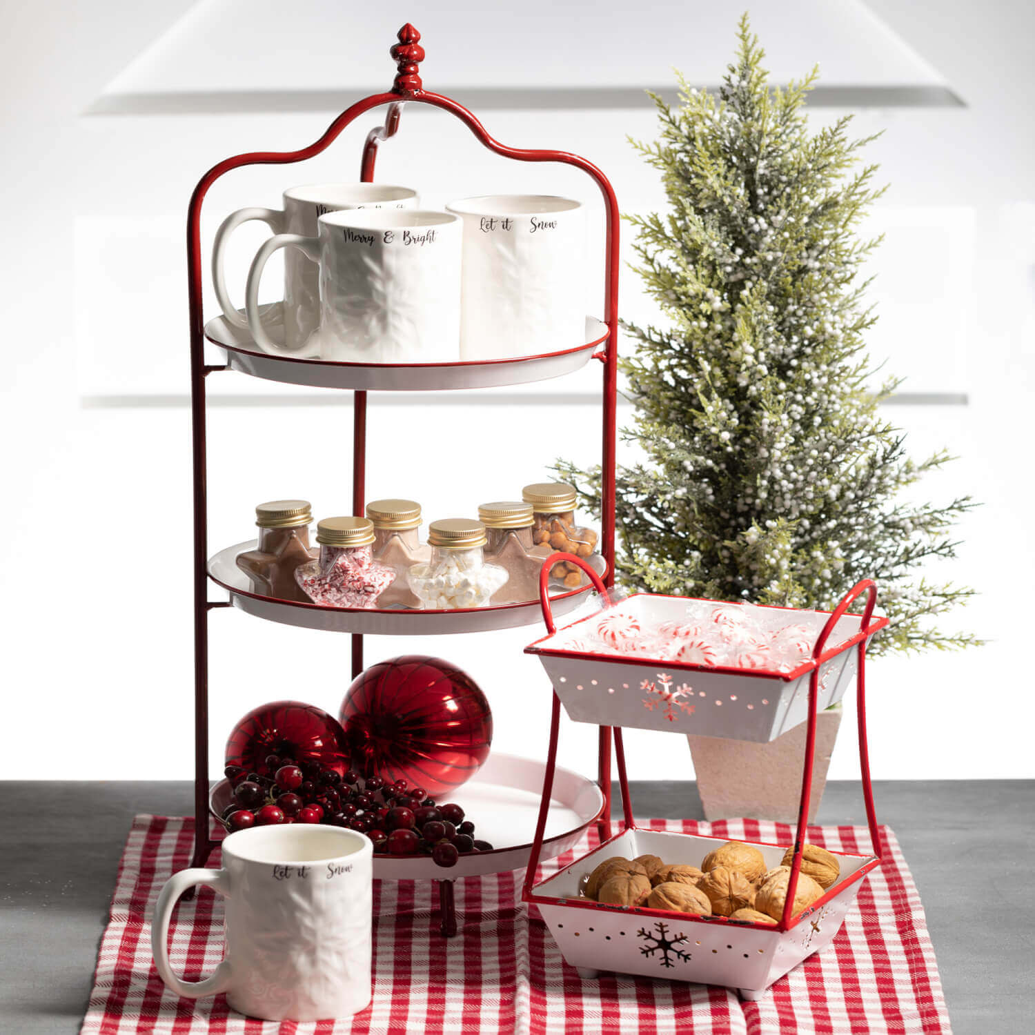 Potted Pine &amp; Berry Tree Set - Online Only