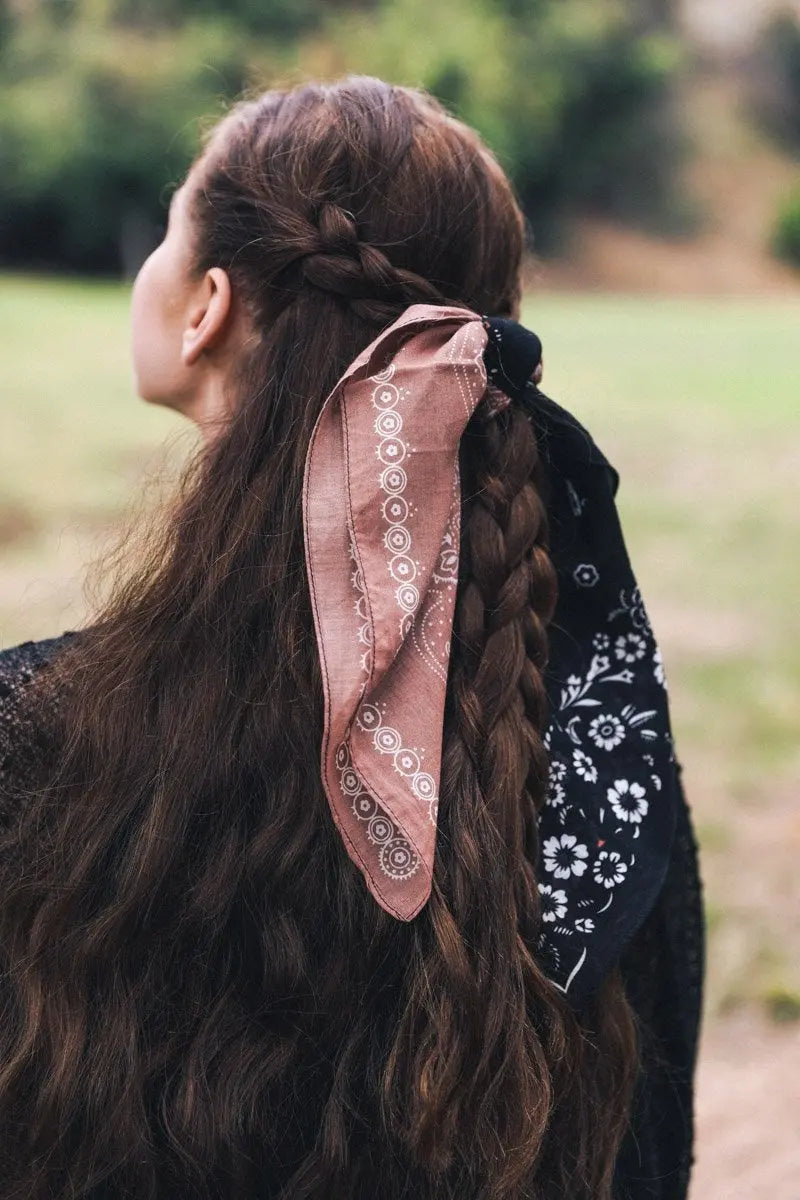 Two-Tone Western Hair Scarf & Bandana