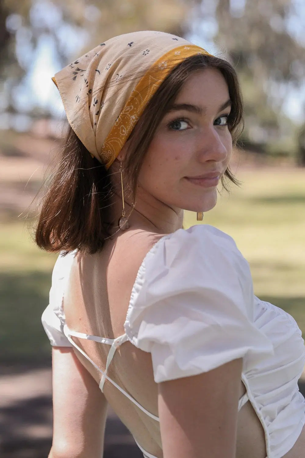 Two-Tone Western Hair Scarf & Bandana