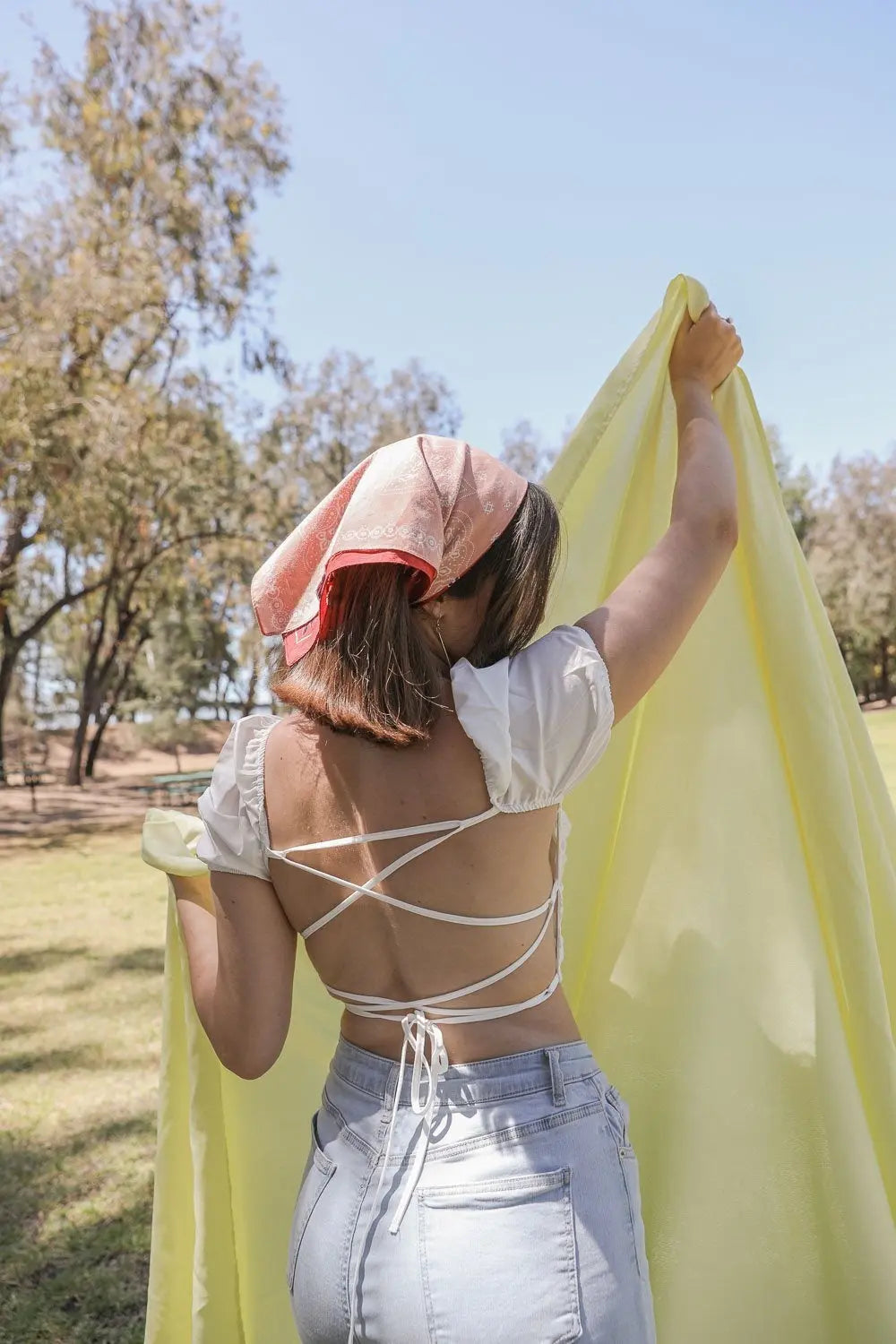 Two-Tone Western Hair Scarf & Bandana