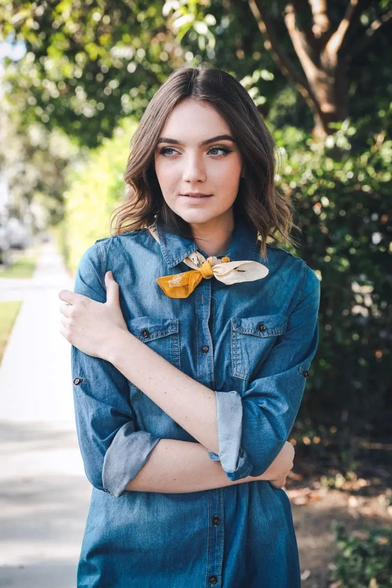 Two-Tone Western Hair Scarf & Bandana