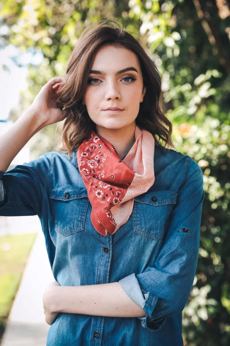 Two-Tone Western Hair Scarf & Bandana