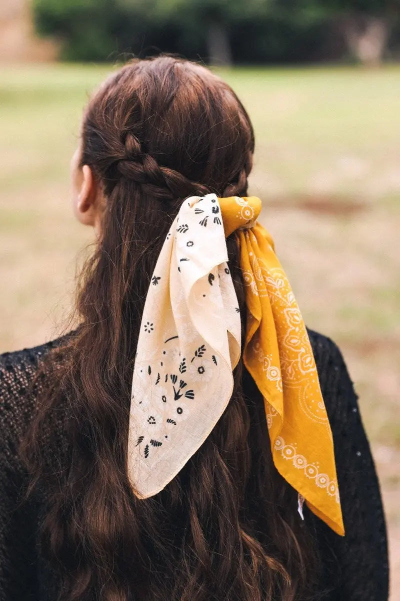 Two-Tone Western Hair Scarf & Bandana