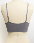 Lace Trim Ribbed Bralette