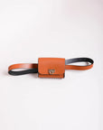 Mini Faux Leather Belt Bag with Gold Chain