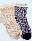 Vintage Blossom Socks Set Of 2