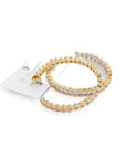 Bold and Beautiful Diamond Hoop Earrings - WATERPROOF