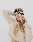 Western Wide Twist Knit Headband