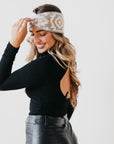 Western Wide Twist Knit Headband