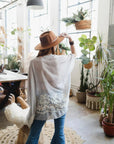 Wide Brim Ribbon Bolero Hat