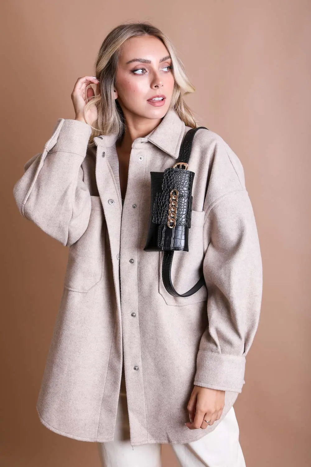 Wide Chain Belt Bag & Crossbody
