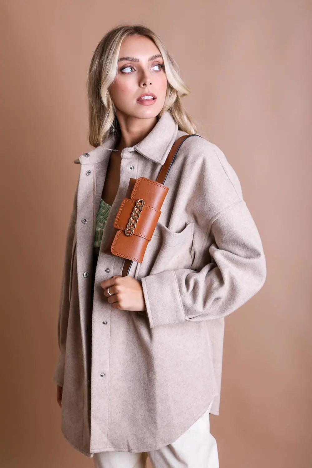 Wide Chain Belt Bag & Crossbody