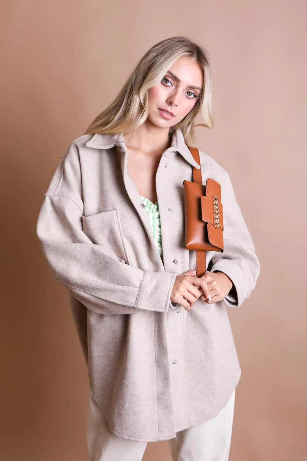 Wide Chain Belt Bag & Crossbody