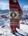 Andean Alpaca Wool Blanket - Wildfire