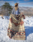 Andean Alpaca Wool Blanket - Wildfire
