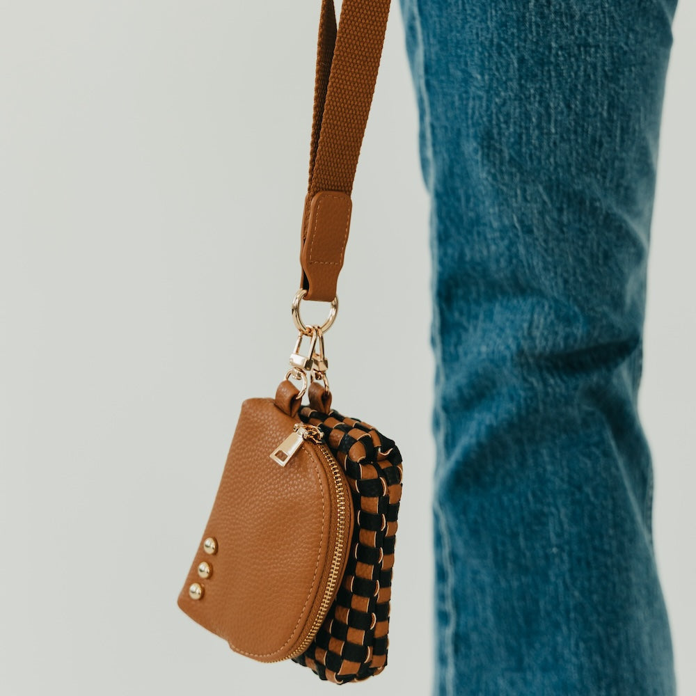 Wonderlust Woven Dual Pouch Wristlet