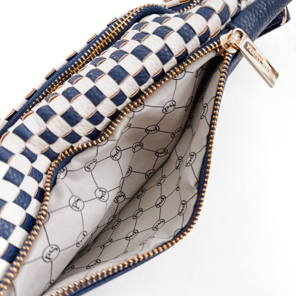 Woven Susie Vegan Leather Bum Bag