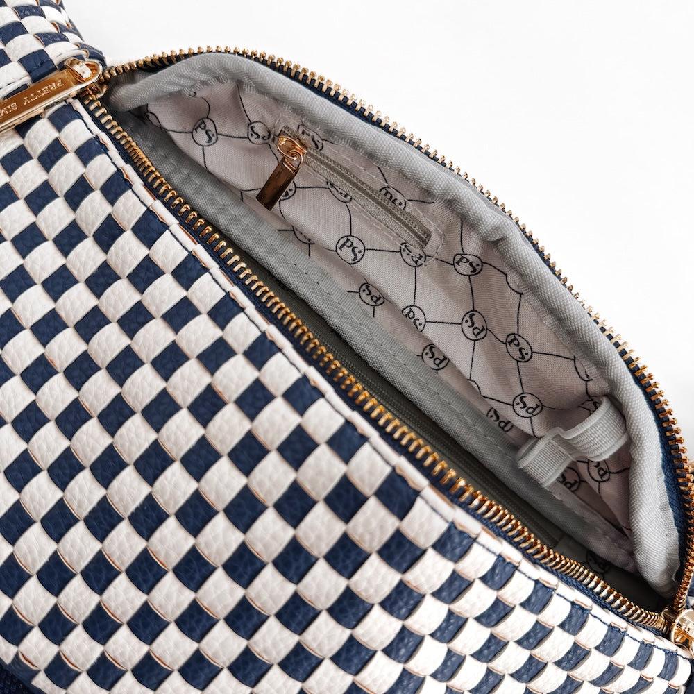 Woven Susie Vegan Leather Bum Bag