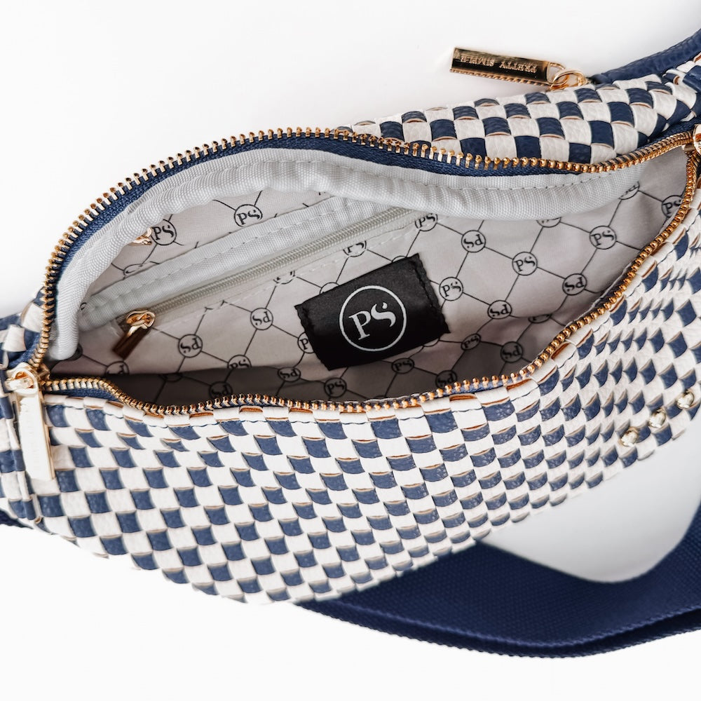 Woven Susie Vegan Leather Bum Bag