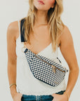 Woven Susie Vegan Leather Bum Bag