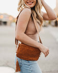 Woven Willow Camera Crossbody Bag