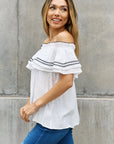 ODDI Off The Shoulder Ruffle Blouse - Online Only