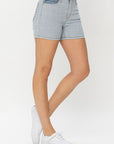 Judy Blue Full Size Color Block Denim Shorts