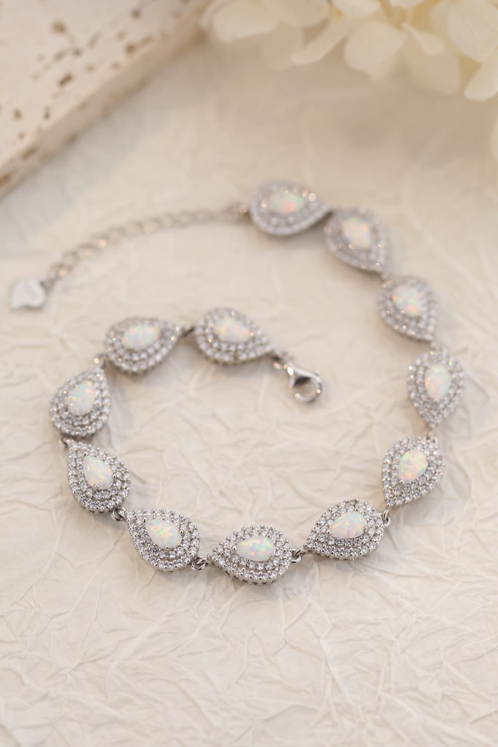 925 Sterling Silver Opal Bracelet - Online Only