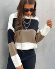 Longing For Fall Color Block Sweater - Online Only