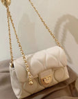 PU Leather Adjustable Chain Crossbody Bag - Online Only