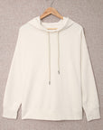 Drop Shoulder Hoodie with Slit - Online Only