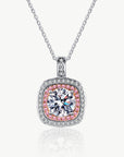 Moissanite Geometric Pendant Necklace - Online Only