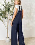 Double Take Full Size Wide Strap Overall with Pockets