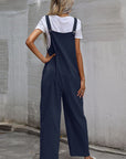 Wide Leg Overalls with Front Pockets - Online Only