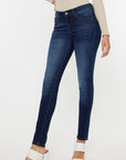 Kancan Mid Rise Gradient Skinny Jeans