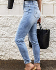 Distressed Mid Rise Jeans