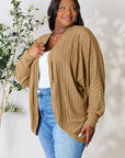 Basic Bae Full Size Ribbed Cocoon Cardigan