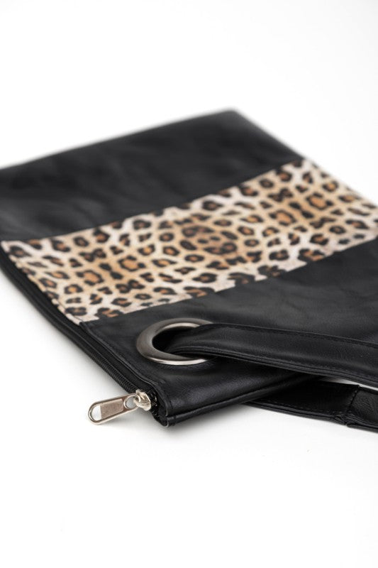 Leopard Dual Tone Clutch - Online Only