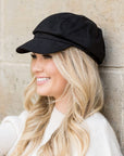 Suede Newsboy Cap