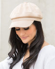 Suede Newsboy Cap