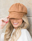 Suede Newsboy Cap