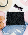 Macrame Tassel Clutch - Online Only