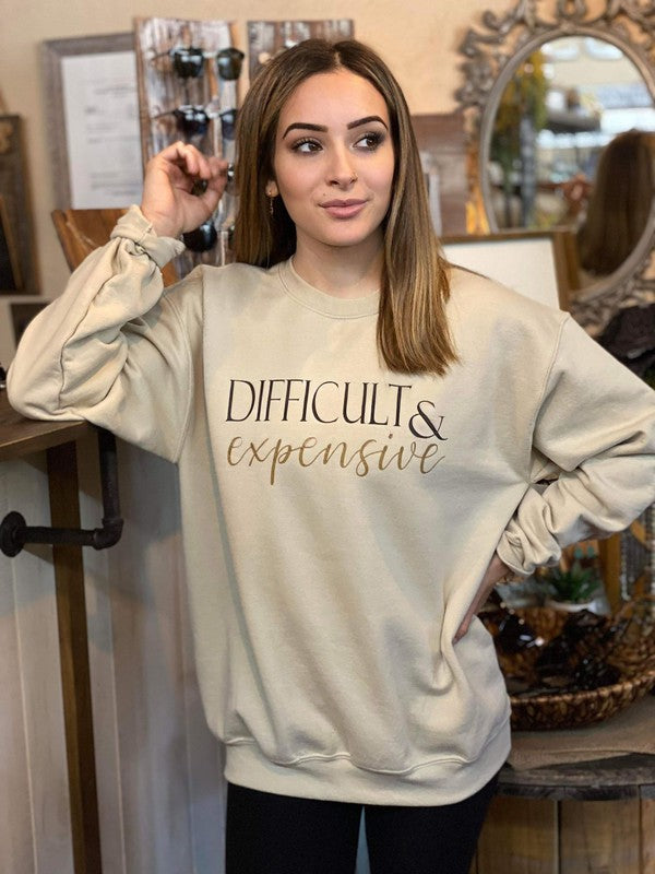 Difficult and Expensive Sweatshirt - Online Only