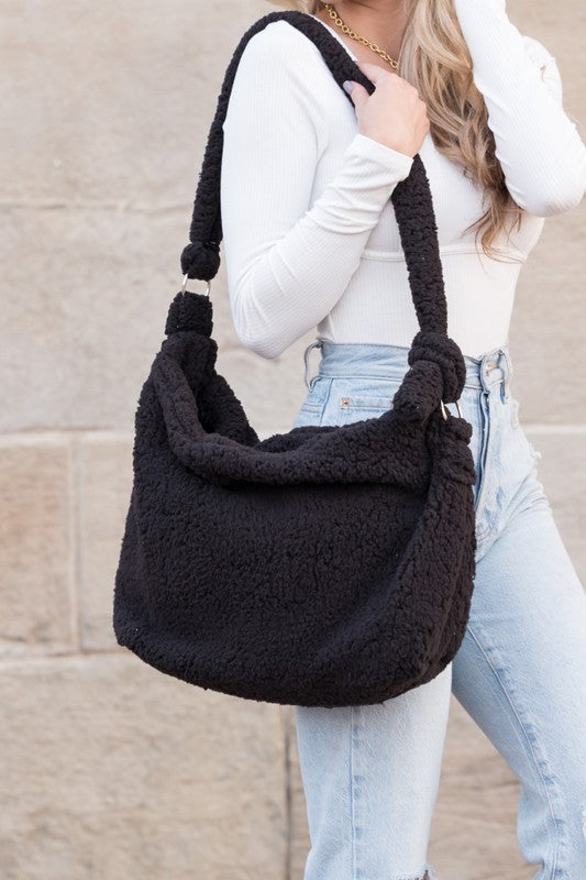 Boucle Sherpa Messenger Bag - Online Only
