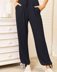 Basic Bae Full Size Soft Rayon Drawstring Waist Pants with Pockets