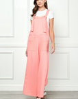 Veveret Wide Strap French Terry Overalls